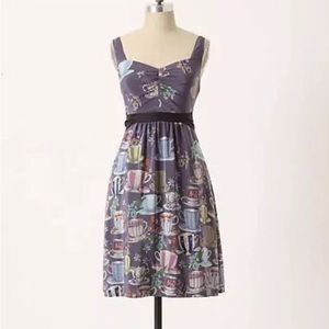 Anthropologie Floreat tea cup dress size two- please read description